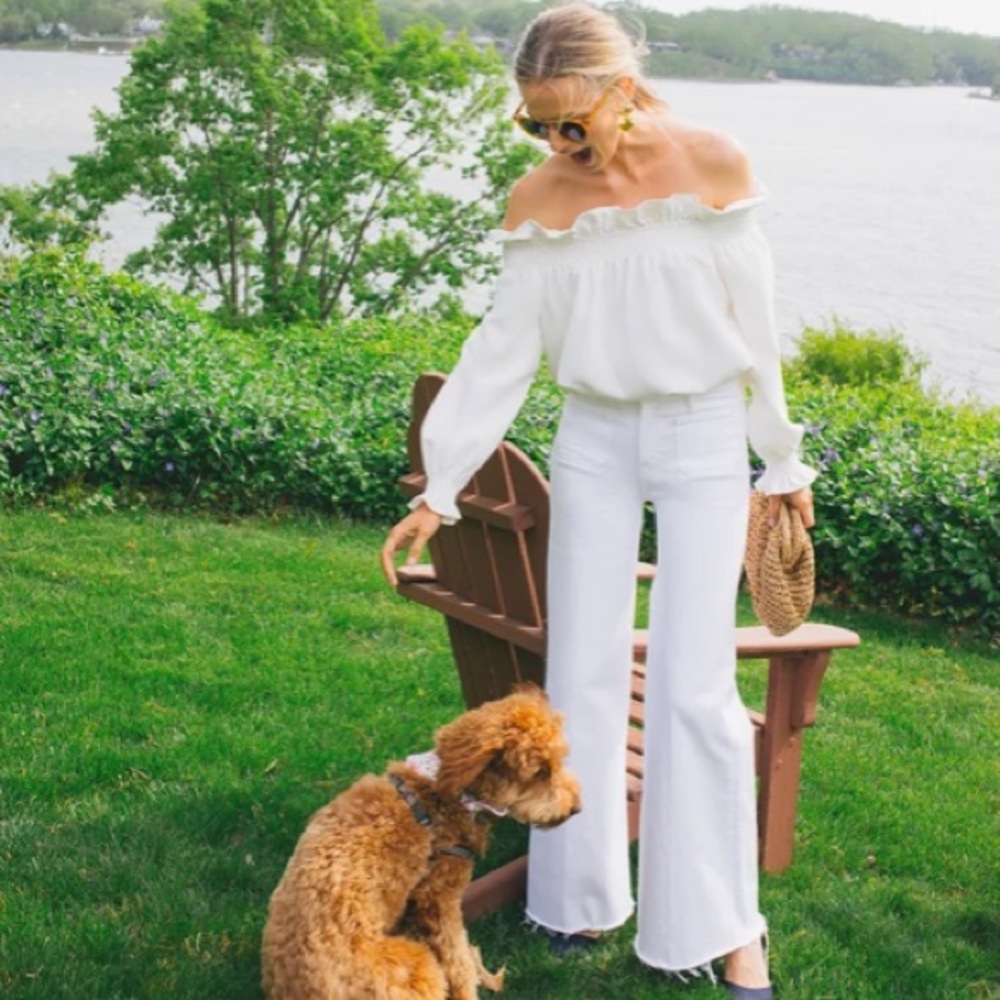 White Off the Shoulder Marguerite Blouse
TUCKERNUCK - Picture 2 of 16